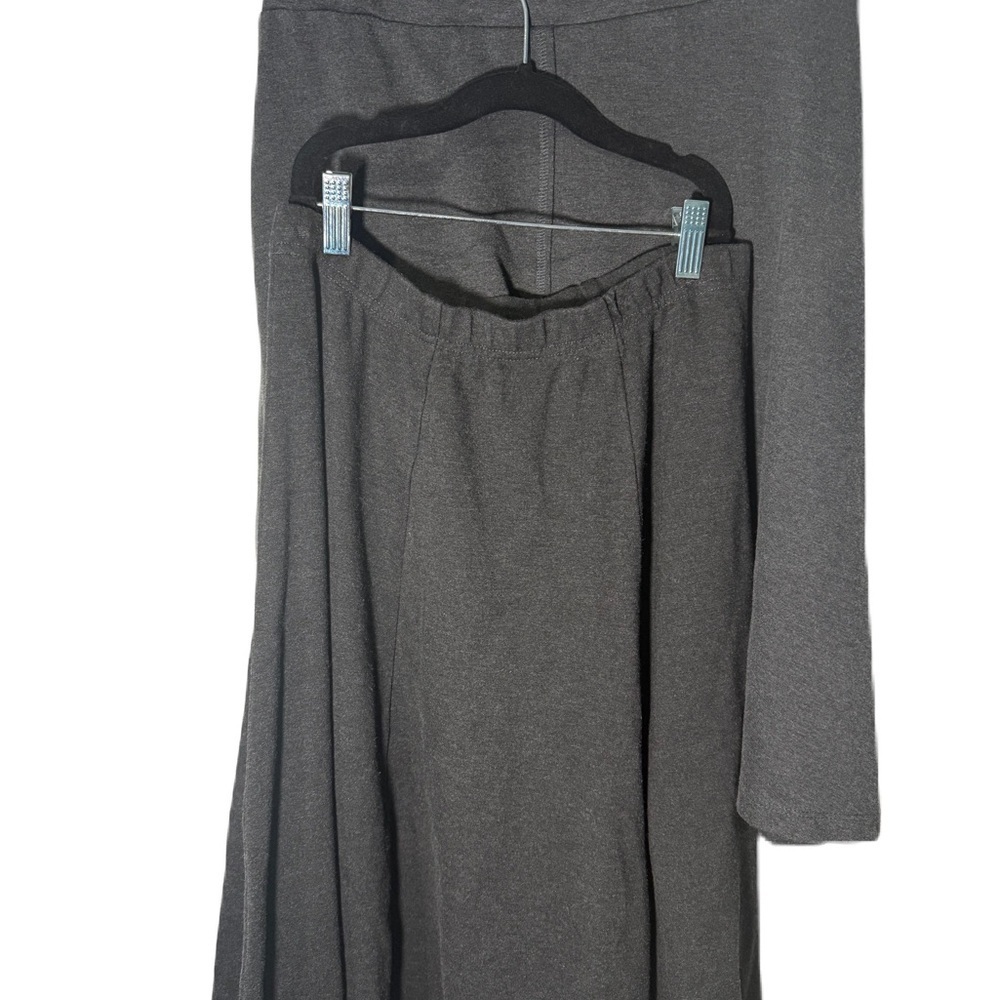 Elegant Gray Women's Skirt Set